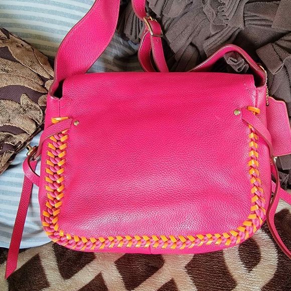 Coach Neon Dakota Crossbody Flap Purse with Whipstitch Chain Detail - Picture 4 of 14